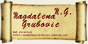 Magdalena Grubović vizit kartica